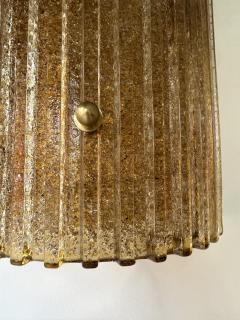 Contemporary Cola Gold Leaf Granita Murano Glass and Brass Sconce Italy - 4326239
