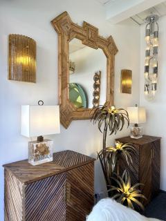 Contemporary Cola Gold Leaf Granita Murano Glass and Brass Sconce Italy - 4326242