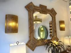 Contemporary Cola Gold Leaf Granita Murano Glass and Brass Sconce Italy - 4326244
