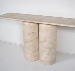 Contemporary Console Travertine Italy - 3776355