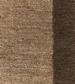 Contemporary Contrasting Border Handwoven Hemp Rug - 2380744