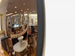 Contemporary Convex Glass Brass Silver Space Age Wall Mirror - 4442860