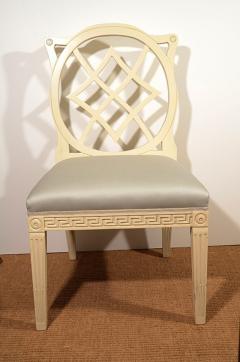 Contemporary Cream Painted Georgian Style Side Chairs - 271459