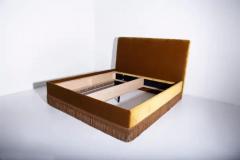 Contemporary Customizable Italian Velvet Bed - 3703717