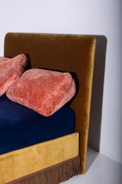 Contemporary Customizable Italian Velvet Bed - 3703724