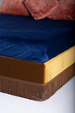 Contemporary Customizable Italian Velvet Bed - 3703726