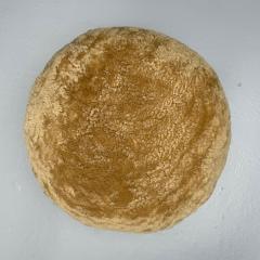 Contemporary Danish Modern Sheepskin Stools Honey Shearling Maple - 3772584