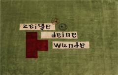 Contemporary David Delf n Green Hand Knotted Wool And Silk Rug Spain 2005 - 4795373