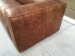 Contemporary Distressed Leather Sofa - 3433683