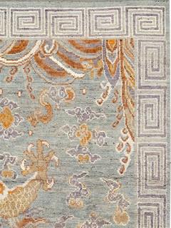 Contemporary East Turkestan Dragon Khotan Pictorial Room Size Carpet - 4780766
