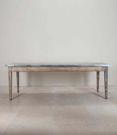 Contemporary English Zinc Top Table - 4477695