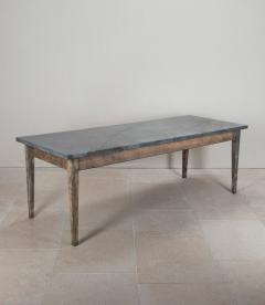 Contemporary English Zinc Top Table - 4477697
