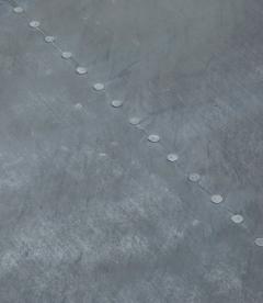 Contemporary English Zinc Top Table - 4477699