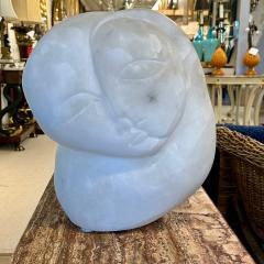 Contemporary Figural Marble Bust Depicting Heart Shaped Face Signed Forma - 3318400