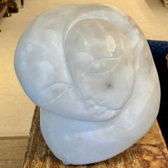 Contemporary Figural Marble Bust Depicting Heart Shaped Face Signed Forma - 3318401