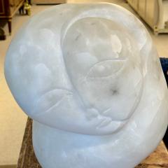 Contemporary Figural Marble Bust Depicting Heart Shaped Face Signed Forma - 3318402