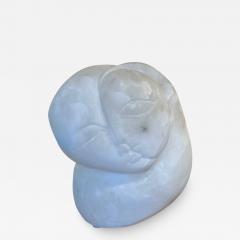 Contemporary Figural Marble Bust Depicting Heart Shaped Face Signed Forma - 3323252