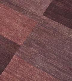 Contemporary Flatweave Patchwork Wool Rug - 2392204