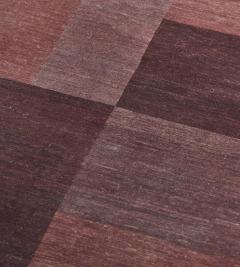 Contemporary Flatweave Patchwork Wool Rug - 2392205