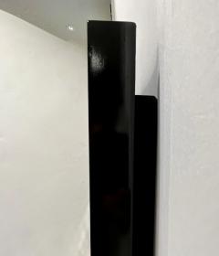 Contemporary Geometric Italian Black bronzed Murano Glass Gradient Square Mirror - 2849225