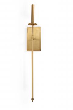 Contemporary Gilt Metal Long Wall Sconces - 4163191