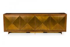 Contemporary Gilt Wood and Brass Faceted Front Sideboard - 4653164