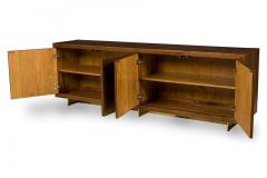 Contemporary Gilt Wood and Brass Faceted Front Sideboard - 4653168