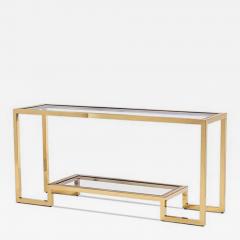 Contemporary Gilt and Glass Console Table - 4700658