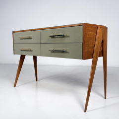 Contemporary Glass and Wood Sideboard Italy - 4299654