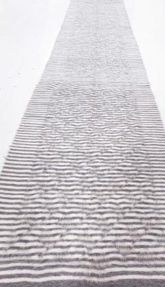 Contemporary Goat Hair Runner - 3587366