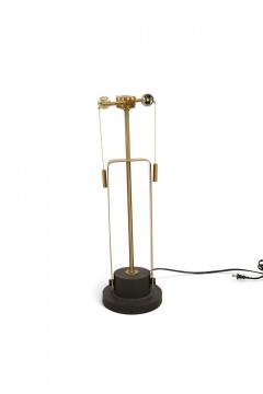 Contemporary Gold Metal Geometric Design Table Lamp - 4162531