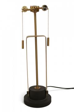 Contemporary Gold Metal Geometric Design Table Lamp - 4162532