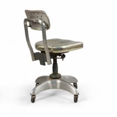 Contemporary Gold Metallic Office Swivel Chair - 4667482
