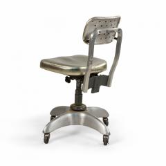 Contemporary Gold Metallic Office Swivel Chair - 4667484