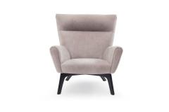 Contemporary Gray Leather Easy Chairs - 4171798