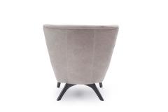 Contemporary Gray Leather Easy Chairs - 4171800