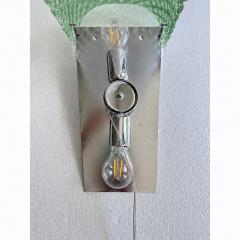 Contemporary Green Graniglia Rhombus Murano Glass Wall Lights a Pair - 4754828