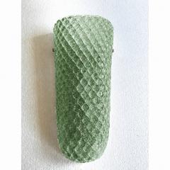 Contemporary Green Graniglia Rhombus Murano Glass Wall Lights a Pair - 4754833