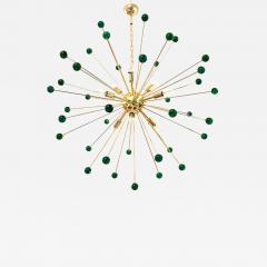 Contemporary Green Star Murano Glass Sputnik Chandelier - 4446045