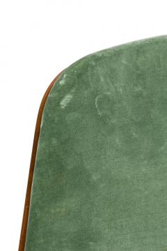 Contemporary Green Velvet Arm Chairs - 4658013