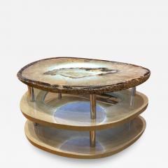 Contemporary Grey Agate Coffee Table - 1517997