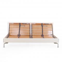 Contemporary H lsta White Lacquer King Bed Frame  - 4331277