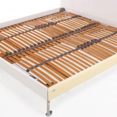 Contemporary H lsta White Lacquer King Bed Frame  - 4331278