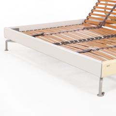 Contemporary H lsta White Lacquer King Bed Frame  - 4331279