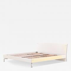 Contemporary H lsta White Lacquer King Bed Frame  - 4332503