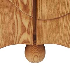 Contemporary Handcrafted Oak Solid Wood And Travertine Italian Sideboard - 4508825