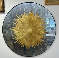 Contemporary Hollywood Regency Style Sunburst Mirrors Distressed Glass 2024 - 3477477