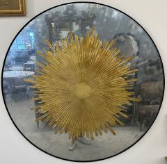 Contemporary Hollywood Regency Style Sunburst Mirrors Distressed Glass 2024 - 3477478