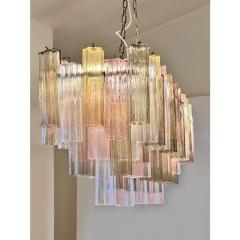 Contemporary Huge Rectangular Tronchi Murano Glass Burnished Chandelier - 4460488
