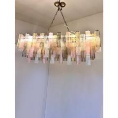 Contemporary Huge Rectangular Tronchi Murano Glass Burnished Chandelier - 4460491